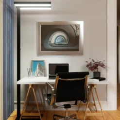 Lámpara de pie LED Logan Basic de Arcchio, negra, 7500 lm, atenuable