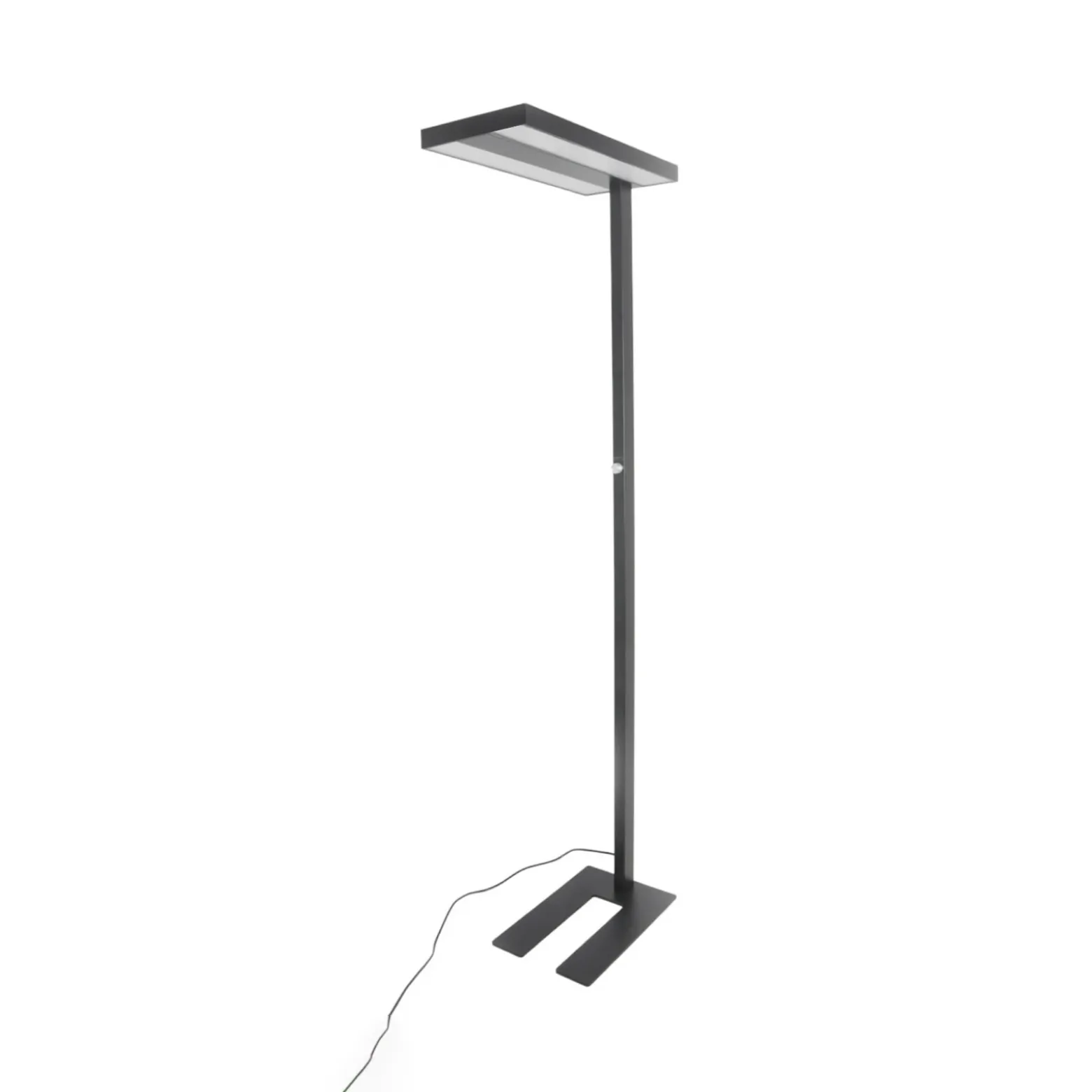 Lámpara de pie LED Logan Basic de Arcchio, negra, 7500 lm, atenuable