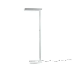 Lámpara de pie LED Logan Basic de Arcchio, blanca, 6000 lm, atenuable