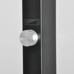 Lámpara de pie LED Logan Basic de Arcchio, negra, 7500 lm, atenuable