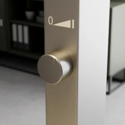 Lámpara de pie LED Logan Basic de Arcchio,juego de 2, plateada, 6000 lm
