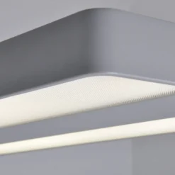 Lámpara de pie LED Logan Neo de Arcchio, plateada, atenuable, metal