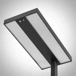 Lámpara de pie LED Logan Pro de Arcchio, negra, con sensor, atenuable