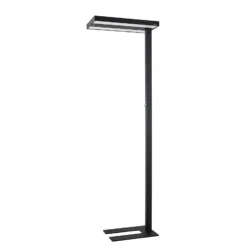 Lámpara de pie LED Logan Pro de Arcchio, negra, con sensor, atenuable