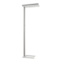 Lámpara de pie LED Logan Pro de Arcchio, plateada, con sensor, atenuable