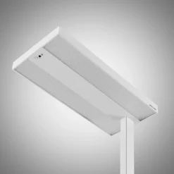 Lámpara de pie LED Logan Pro de Arcchio, blanca, con sensor, atenuable