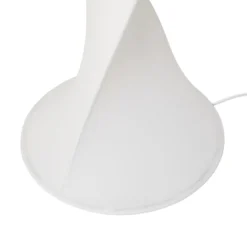 Lámpara de pie LED Lucande Novelle, blanca, CCT, altura 137 cm, Ø 29 cm