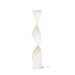 Lámpara de pie LED Lucande Novelle, blanca, CCT, altura 137 cm, Ø 29 cm