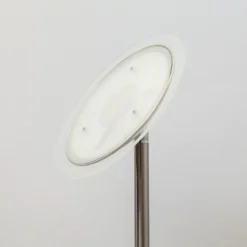 Lámpara de pie LED Malea de Lindby, níquel, lámpara de lectura, atenuable