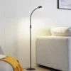 lámpara de pie LED Maori de Lindby, 140 cm, negro, CCT, atenuable