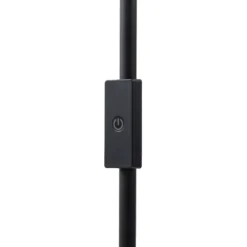 lámpara de pie LED Maori de Lindby, 140 cm, negro, CCT, atenuable