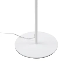 lámpara de pie LED Maori de Lindby, blanca, metal, CCT, atenuable