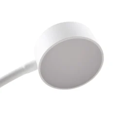 lámpara de pie LED Maori de Lindby, blanca, metal, CCT, atenuable