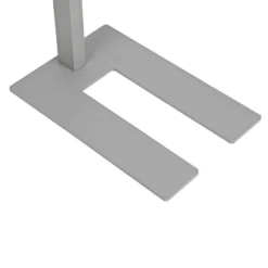 Lámpara de pie LED MAULjaval, color plata, 196 cm, base atenuable