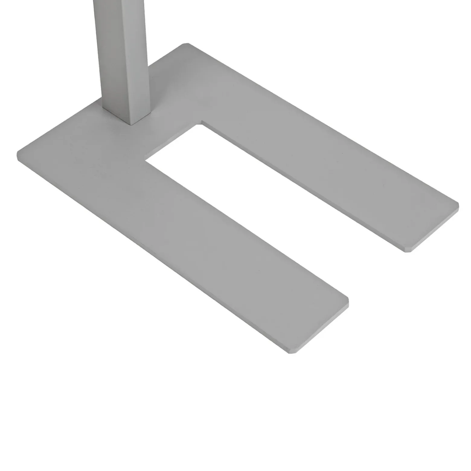 Lámpara de pie LED MAULjaval, color plata, 196 cm, base atenuable