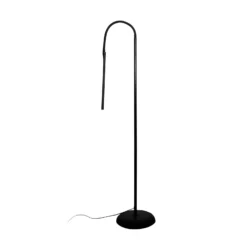 Lámpara de pie LED MAULpirro, negro, 126 cm, atenuable
