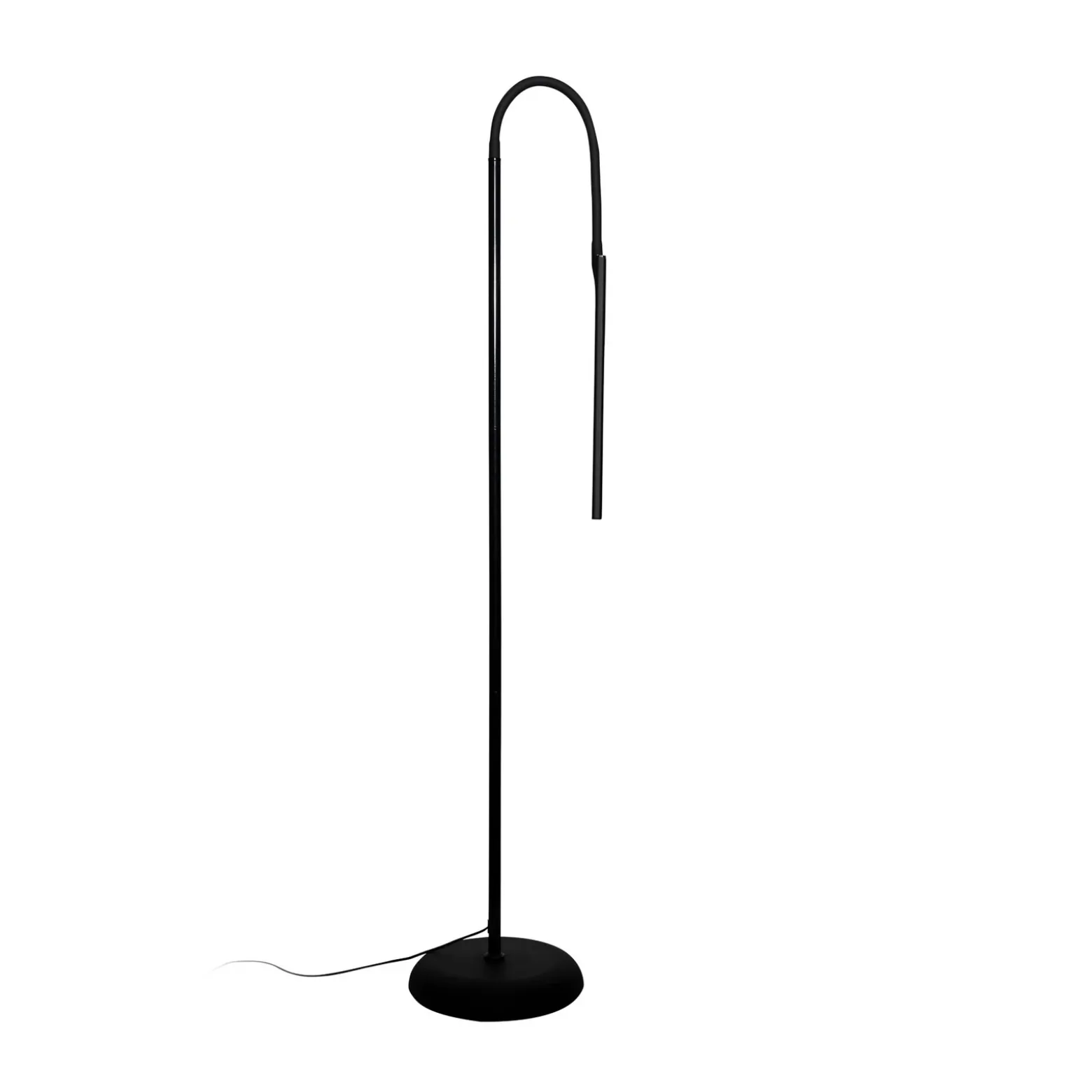 Lámpara de pie LED MAULpirro, negro, 126 cm, atenuable