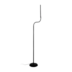 Lámpara de pie LED MAULpirro, negro, 126 cm, atenuable