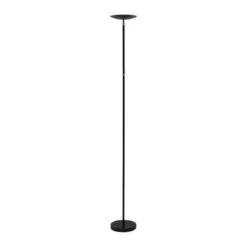 Lámpara de pie LED MAULsphere, negro, atenuable, altura 183 cm