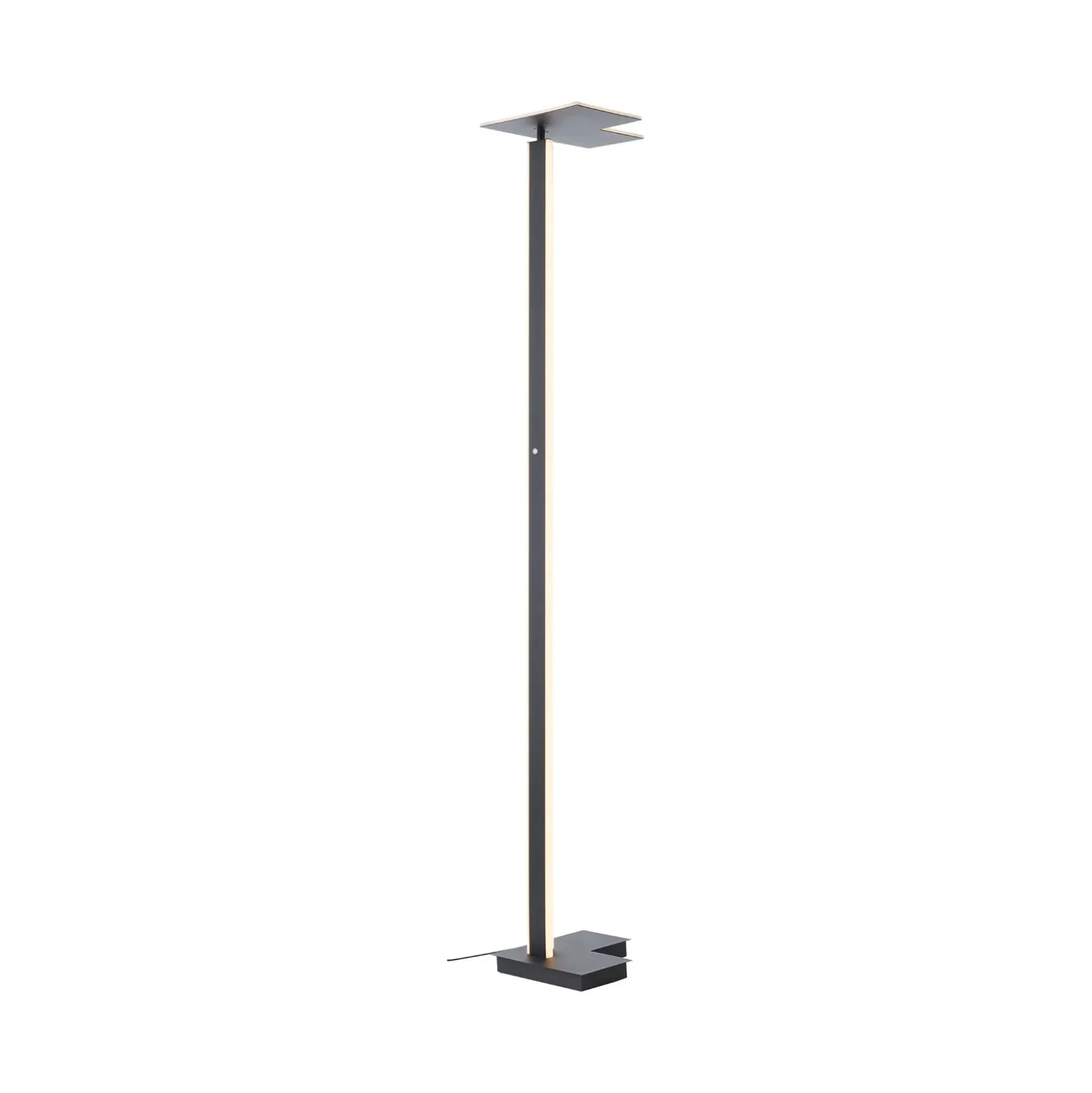 Lámpara de pie LED Mora, antracita, altura 178 cm, metal
