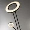 Lámpara de pie LED «Mother & Child», negra, lámpara de lectura, atenuable