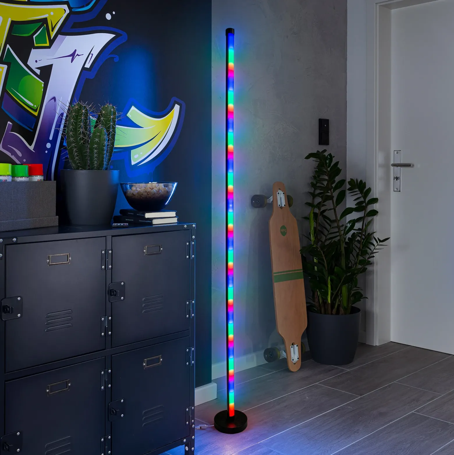 Lámpara de pie LED Motion Light con efectos de luz
