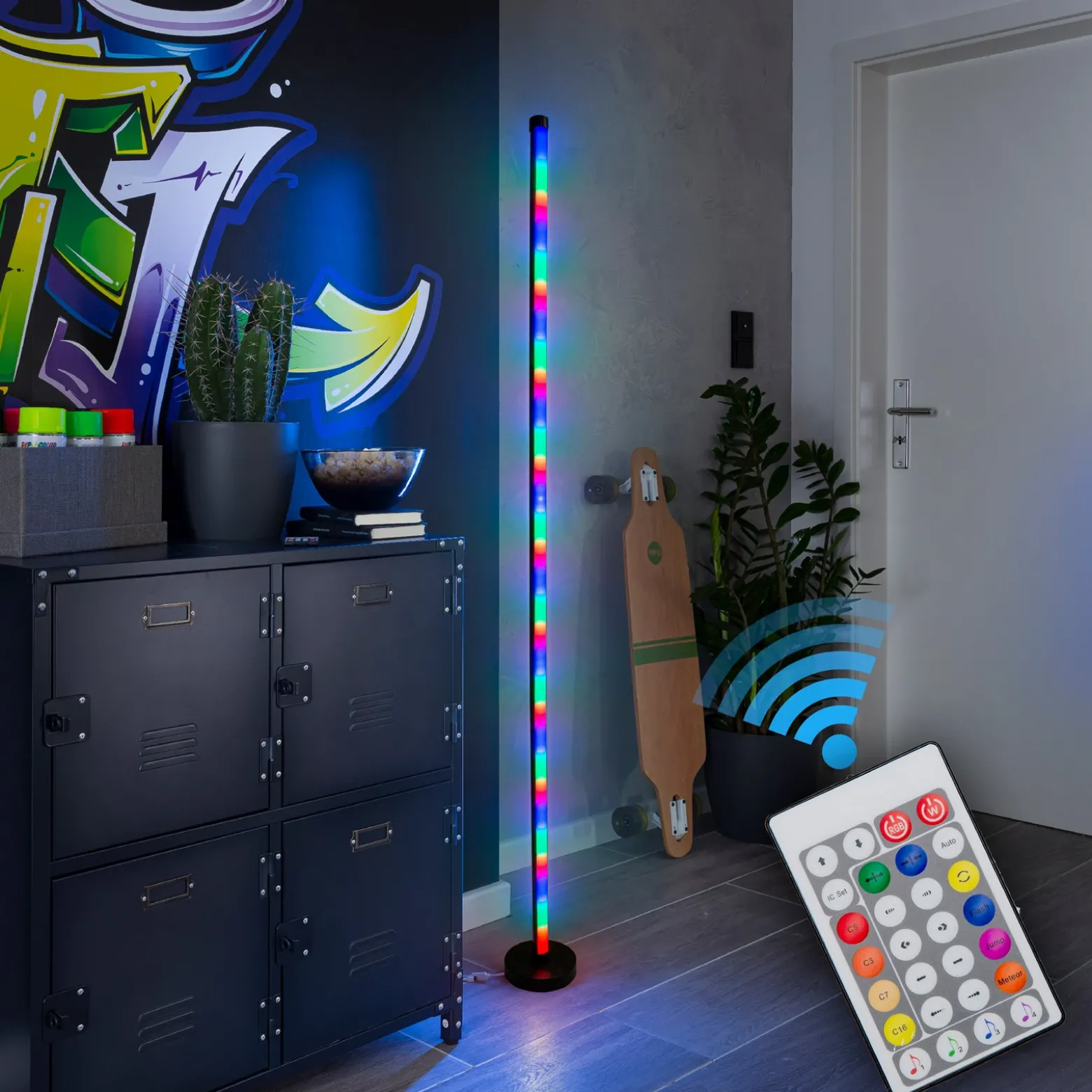 Lámpara de pie LED Motion Light con efectos de luz