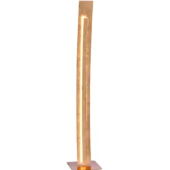 Lámpara de pie LED Nevis con aspecto de pan de oro
