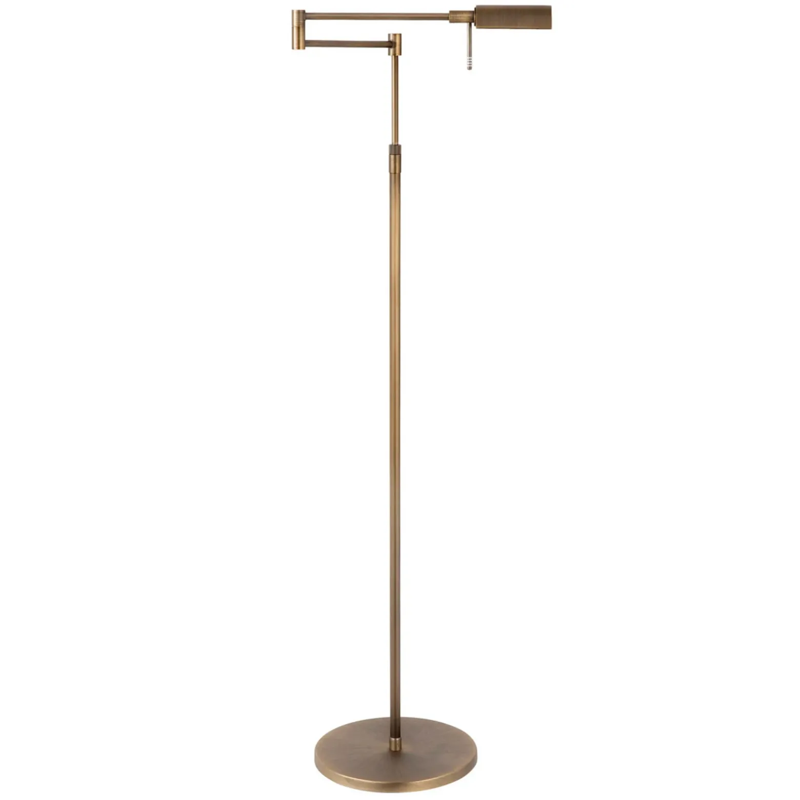 Lámpara de pie LED New Bari, bronce, altura 180 cm, metal, atenuador