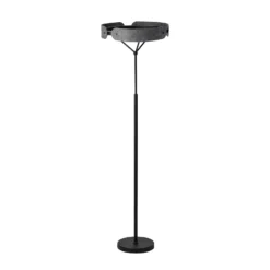 Lámpara de pie LED OSRAM Decor Curve Felt, gris, fieltro, 3000 K