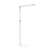 Lámpara de pie LED para oficina MAULsenja, blanca, sensor, altura 196 cm