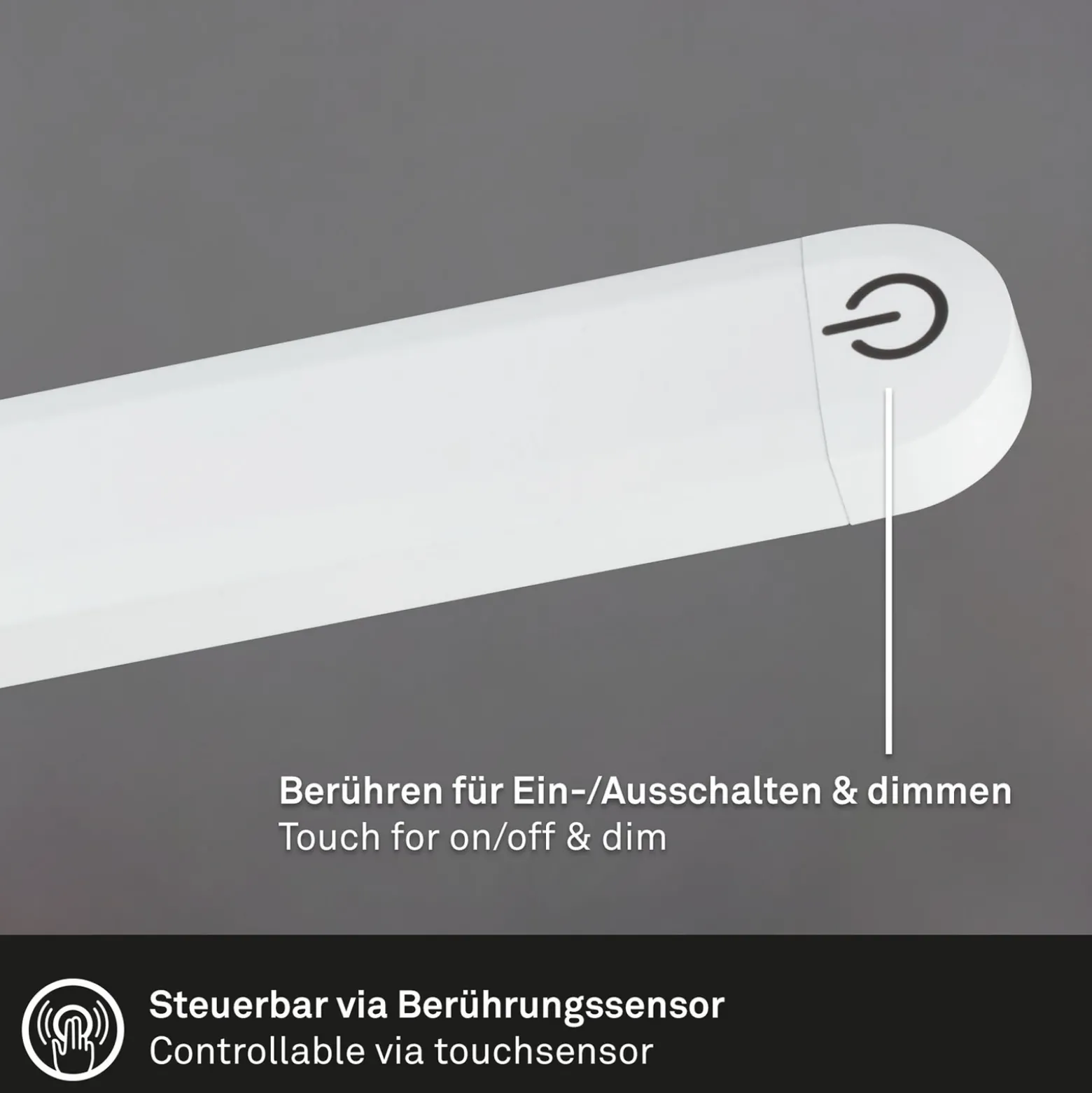 Lámpara de pie LED Pivaz ajustable touchdim blanco