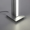 Lámpara de pie LED PURE Lines, plata, control remoto, 140 cm