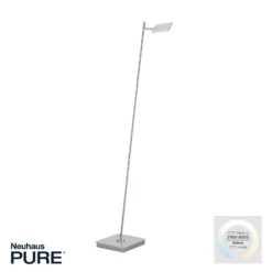 lámpara de pie LED PURE Mira, diamante, control remoto, CCT
