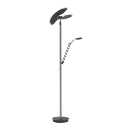 Lámpara de pie LED PURE Mutil, grafito, lámpara de lectura, CCT