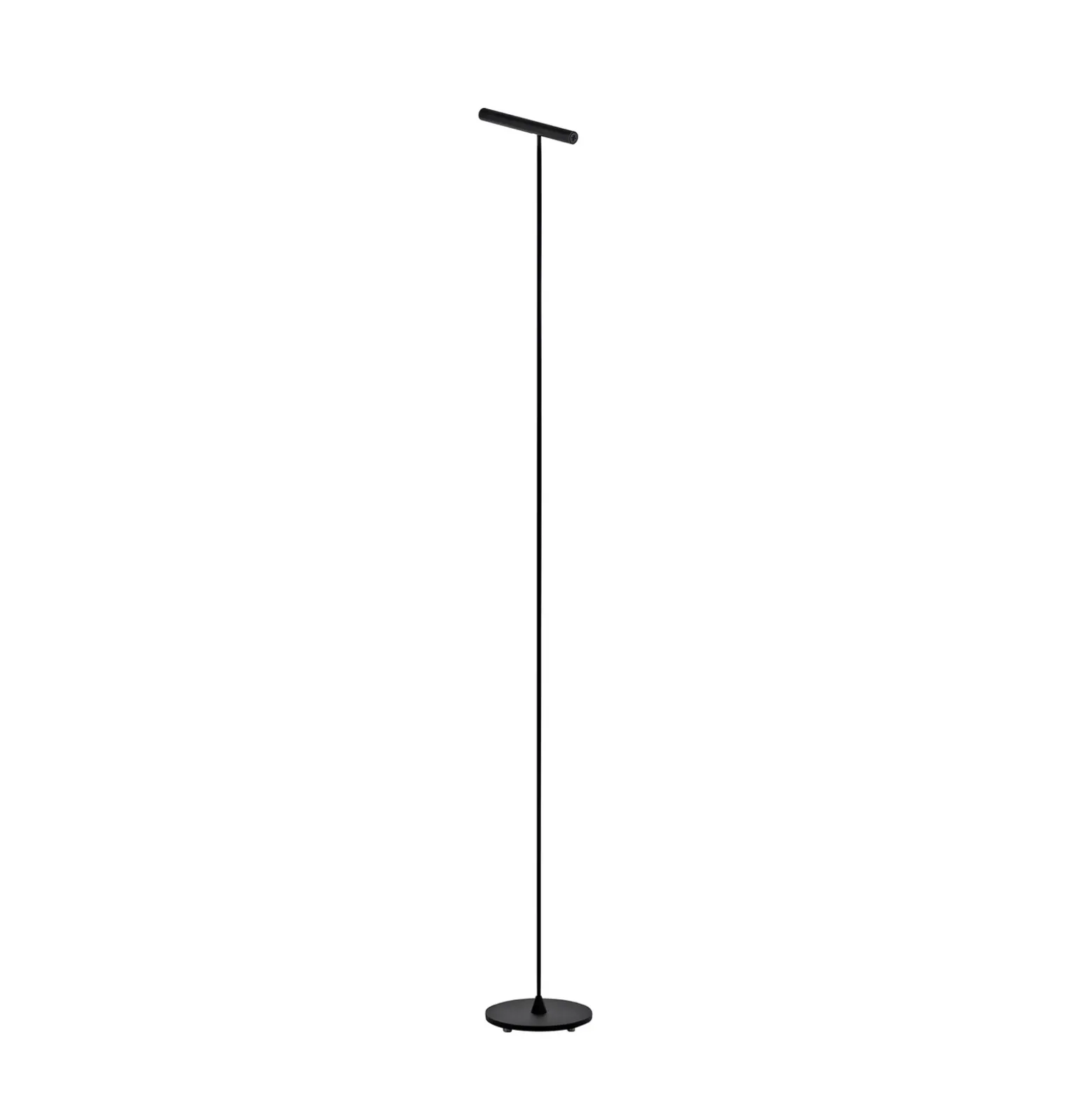 Lámpara de pie LED PURE Tutua, regulador con sensor, negro