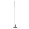 Lámpara de pie LED Quitani Talon, aluminio anodizado natural, metal, atenuable