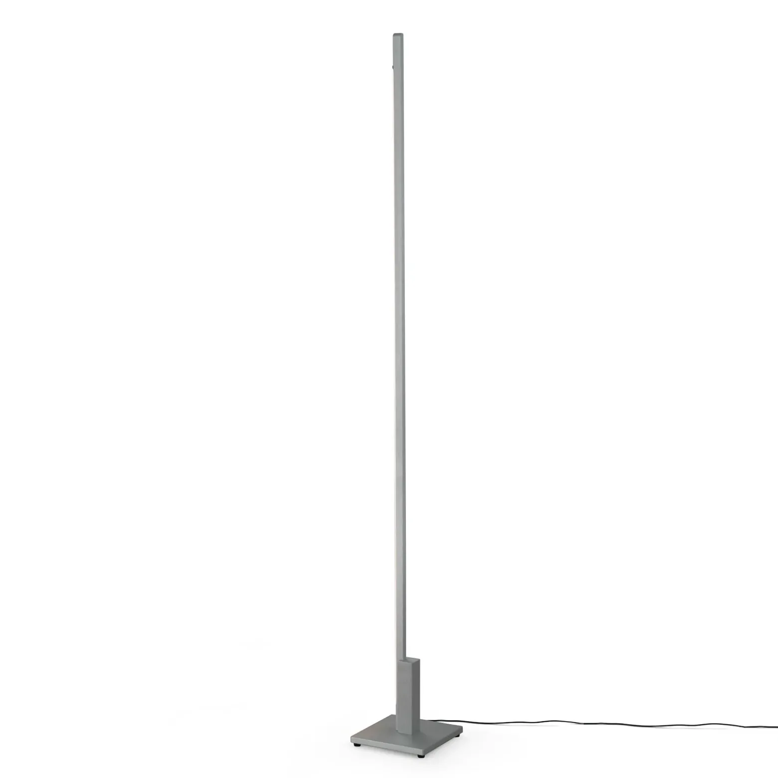 Lámpara de pie LED Quitani Talon, aluminio anodizado natural, metal, atenuable
