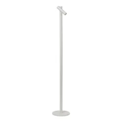 Lámpara de pie LED recargable Antrim, blanca, 1 luz, IP54, atenuable