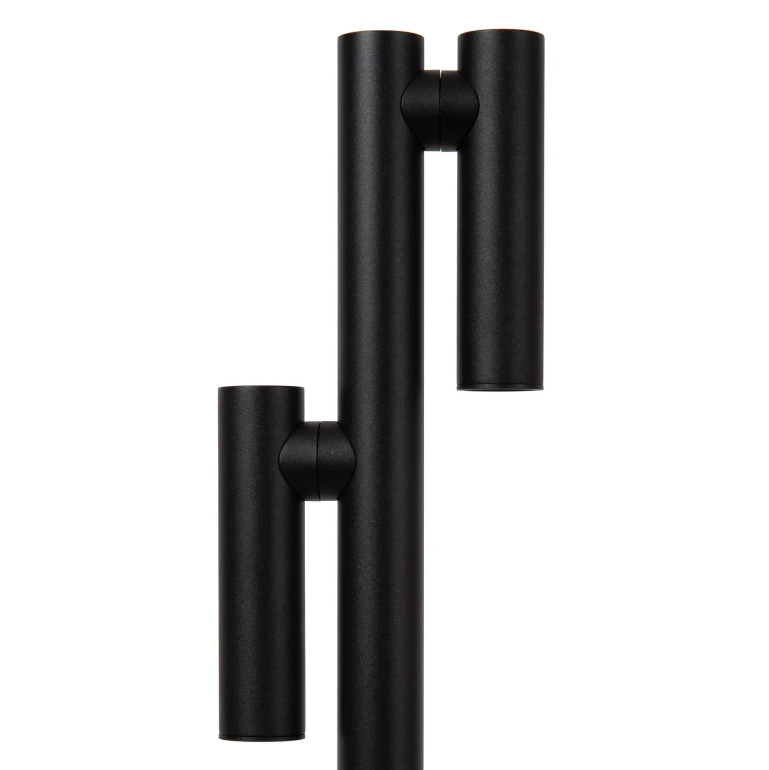 Lámpara de pie LED recargable Antrim, negra, 2 luces, IP54, atenuable