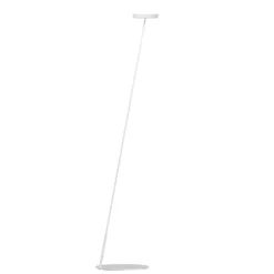 Lámpara de pie LED recargable Mahina, blanca, altura 130 cm, metal, CCT
