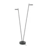 Lámpara de pie LED recargable Round Move, 2 luces negra 142 cm CCT atenuable