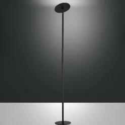 Lámpara de pie LED Regina, negra, CCT, atenuable, altura 180 cm