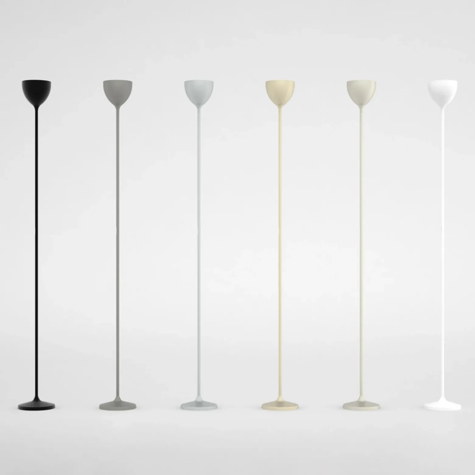 Lámpara de pie LED Rotaliana Drink, blanco mate