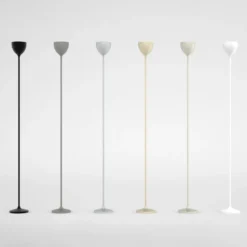 Lámpara de pie LED Rotaliana Drink, bronce