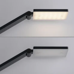 Lámpara de pie LED SAMSKY, gris, altura 161 cm, metal, regulador táctil