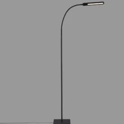 Lámpara de pie LED Servo, atenuable, CCT, negro