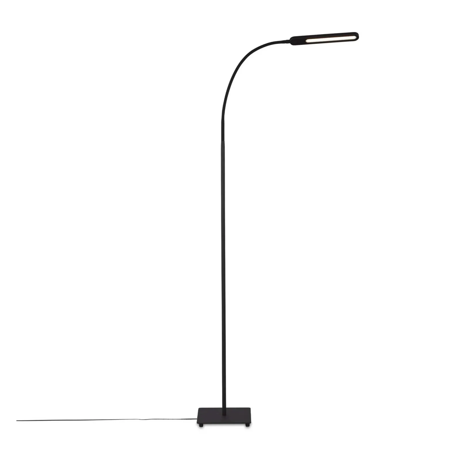 Lámpara de pie LED Servo, atenuable, CCT, negro