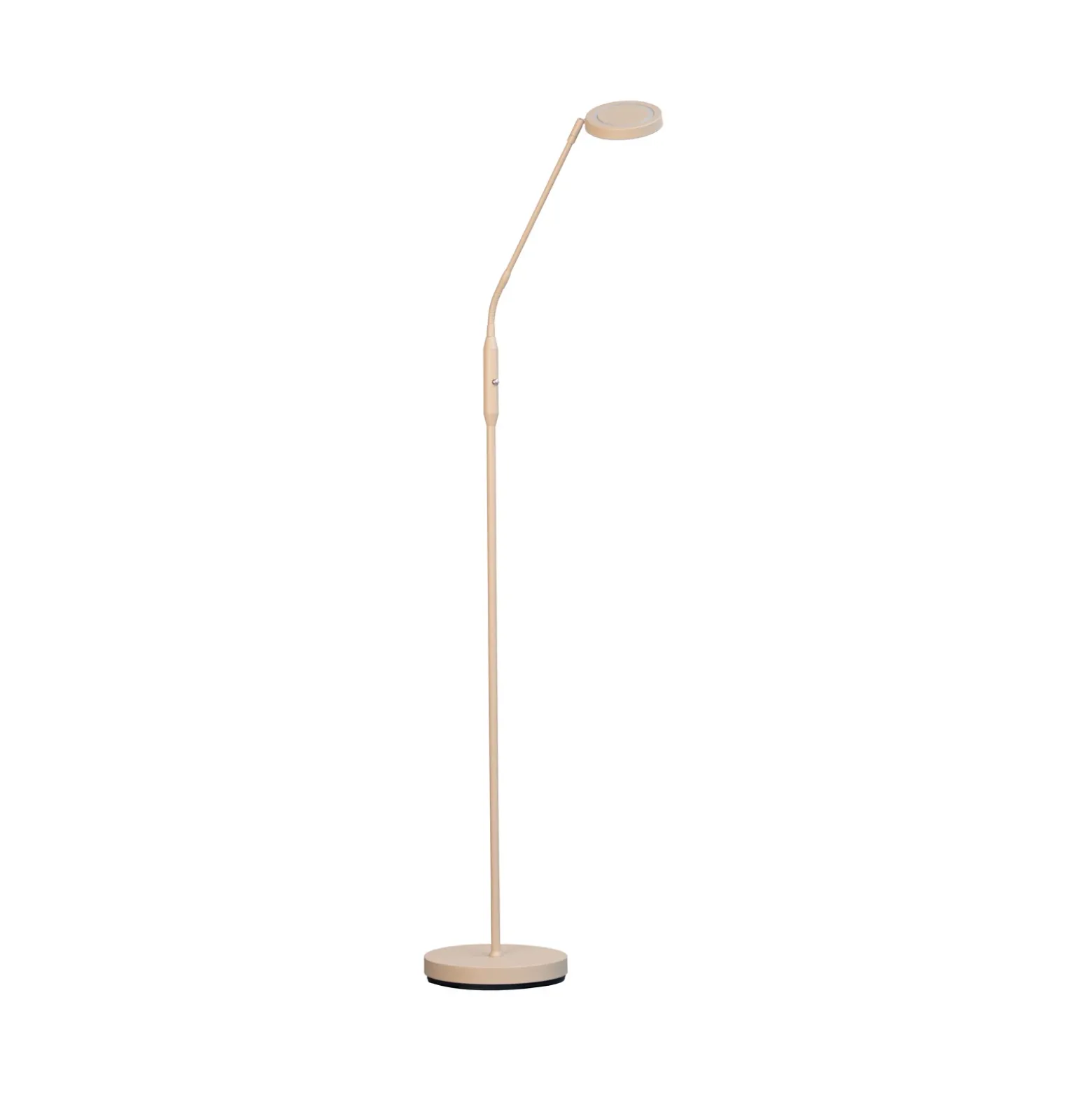 Lámpara de pie LED Sorento, altura 138 cm, color arena, metal, CCT