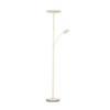 Lámpara de pie LED Sorento, altura 182 cm, brazo de lectura, color arena